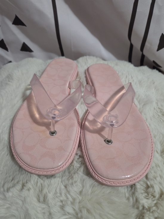 Coach Shoes - Coach Pale Pink Jelly Thong Sandals